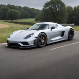 A hybrid design incorporating the advanced aerodynamics and speed of a Koenigsegg with the iconic curves and precision engineering of a Porsche.