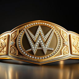 A newly designed WWE United States Championship belt inspired by the iconic Big Gold Belt, crafted with a luxurious combination of solid gold and silver, adorned with radiant diamonds