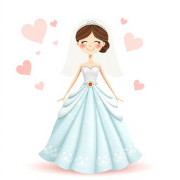 A whimsical conceptual image of a Wi-Fi symbol dressed as a wife, featuring the iconic Wi-Fi waves stylized into a flowing wedding dress