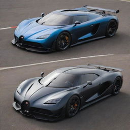 A hypercar integrating the advanced aerodynamics and groundbreaking speed of a Koenigsegg with the luxurious details and unmatched power of a Bugatti.