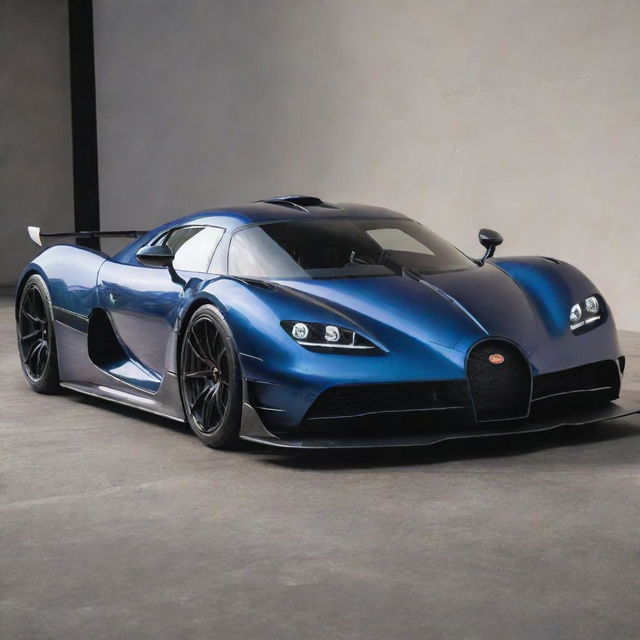 A hypercar integrating the advanced aerodynamics and groundbreaking speed of a Koenigsegg with the luxurious details and unmatched power of a Bugatti.