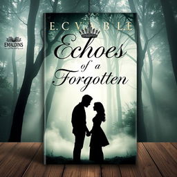 A modern and attractive book cover design titled 'Echoes of a Forgotten Love'