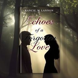 A modern and attractive book cover design titled 'Echoes of a Forgotten Love'