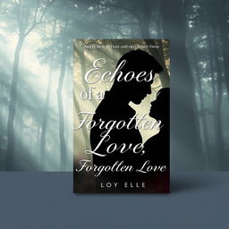 A modern and attractive book cover design titled 'Echoes of a Forgotten Love'