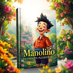 A striking and visually captivating book cover for "Manoliño y su Vida en Plenitud"