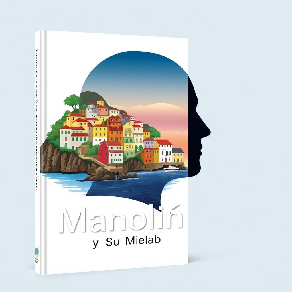 A modern and visually impactful book cover for "Manoliño y su Vida en Plenitud"