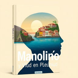 A modern and visually impactful book cover for "Manoliño y su Vida en Plenitud"