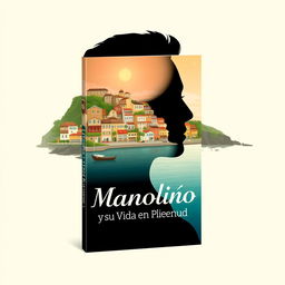 A modern and visually impactful book cover for "Manoliño y su Vida en Plenitud"