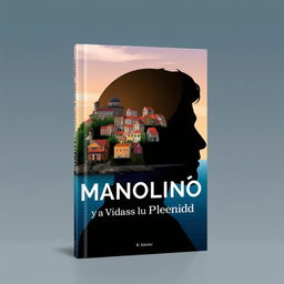 A modern and visually impactful book cover for "Manoliño y su Vida en Plenitud"