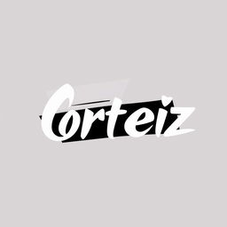 A sleek, modern logo design for a streetwear brand named Corteiz