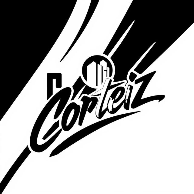 A sleek, modern logo design for a streetwear brand named Corteiz