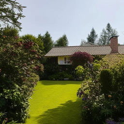 A cozy and welcoming family home with a beautiful garden