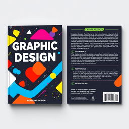 Design an engaging and creative 2-sided book cover for a graphic design course