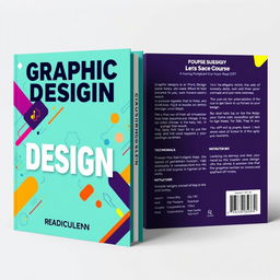 Design an engaging and creative 2-sided book cover for a graphic design course