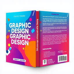 Design an engaging and creative 2-sided book cover for a graphic design course