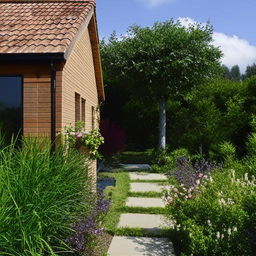 A cozy and welcoming family home with a beautiful garden