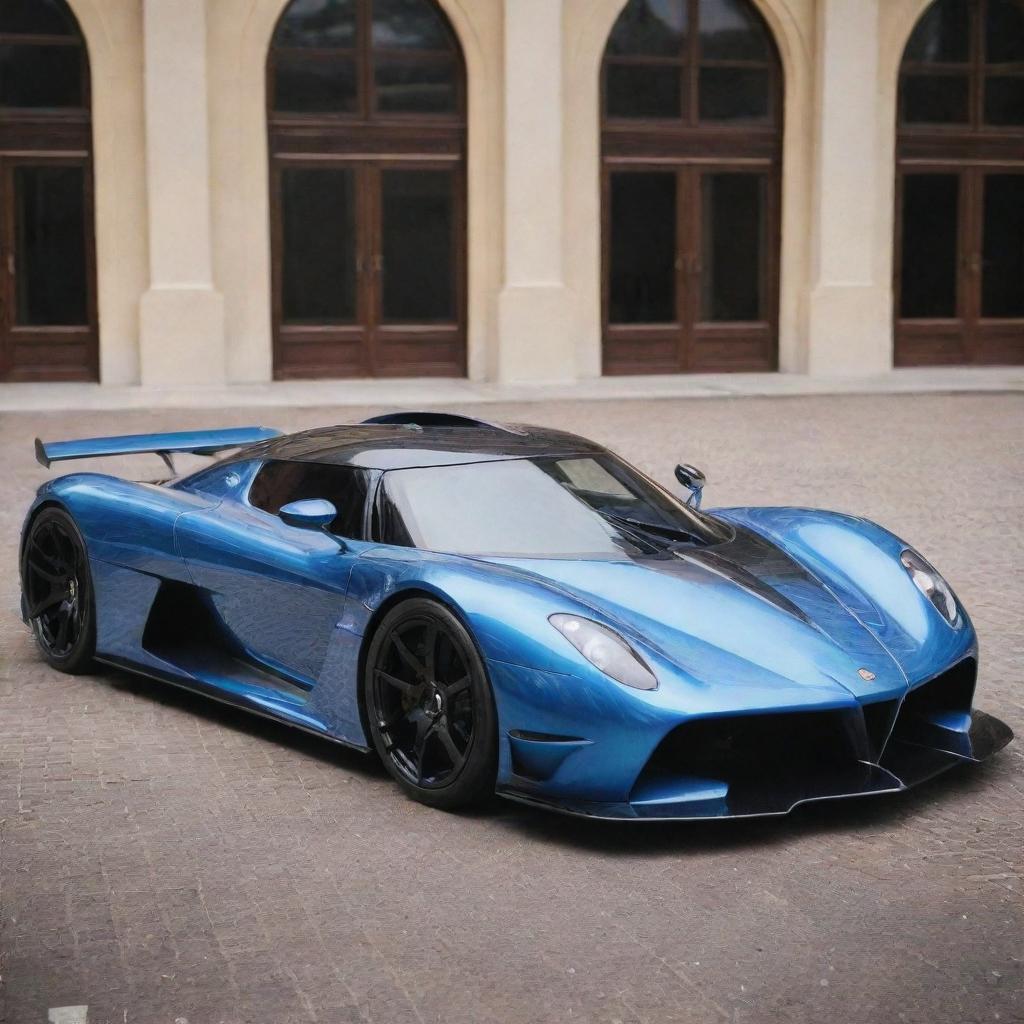 A groundbreaking supercar that integrates the intricate design and unprecedented speed of a Koenigsegg with the incredible power and futuristic design of a Devel Sixteen.