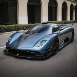 A hypercar that incorporates the complex aerodynamics and top-speed characteristics of a Koenigsegg with the dramatic detailing and exclusive appeal of a Pagani.