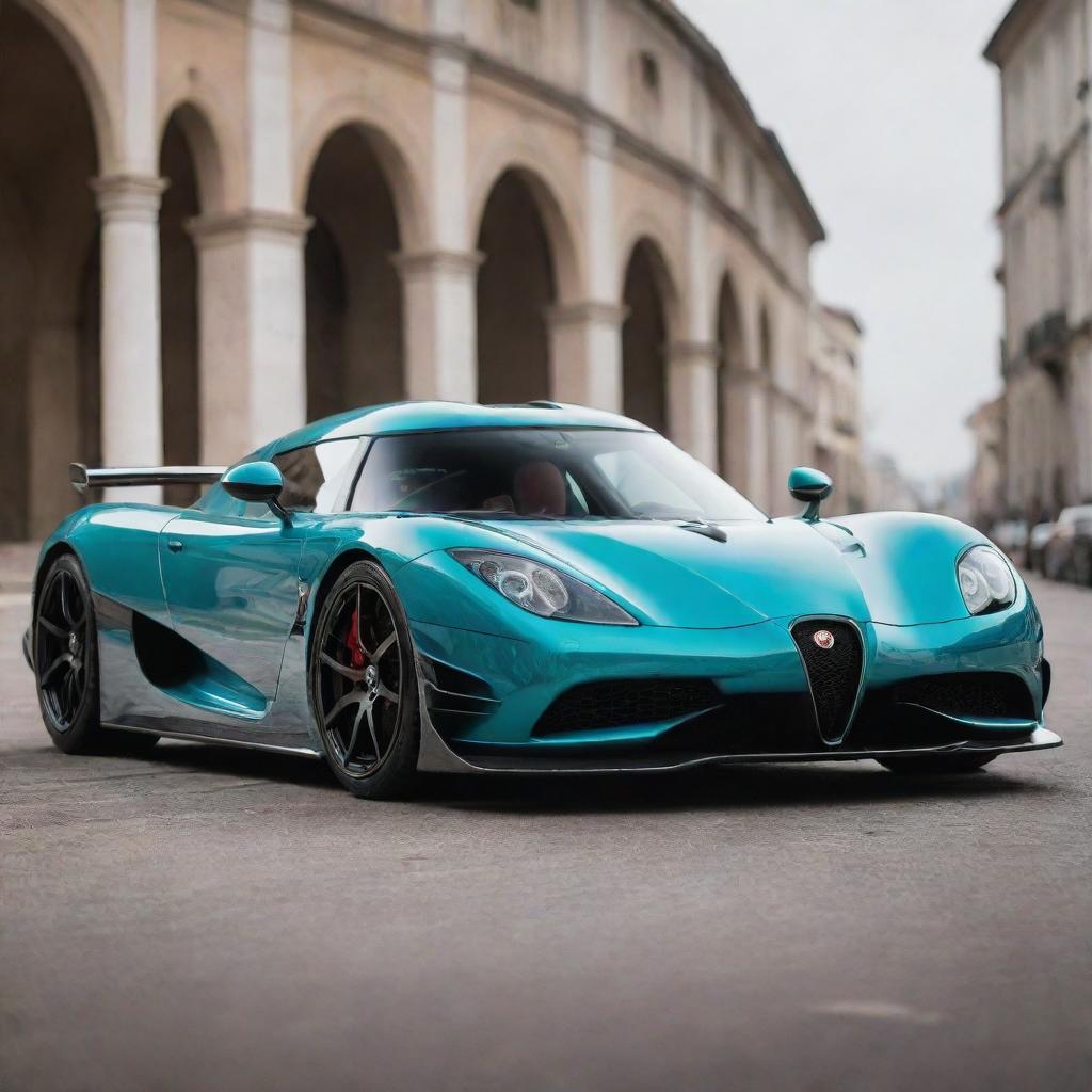 An exotic fusion of the intricate design and phenomenal speed of a Koenigsegg with the classic Italian elegance and racing pedigree of Alfa Romeo.