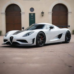 An exotic fusion of the intricate design and phenomenal speed of a Koenigsegg with the classic Italian elegance and racing pedigree of Alfa Romeo.