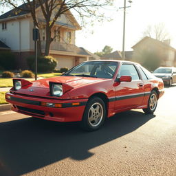 A Ford Probe MK2, with a 1990s retro design, featuring its signature sporty curves and distinct pop-up headlights