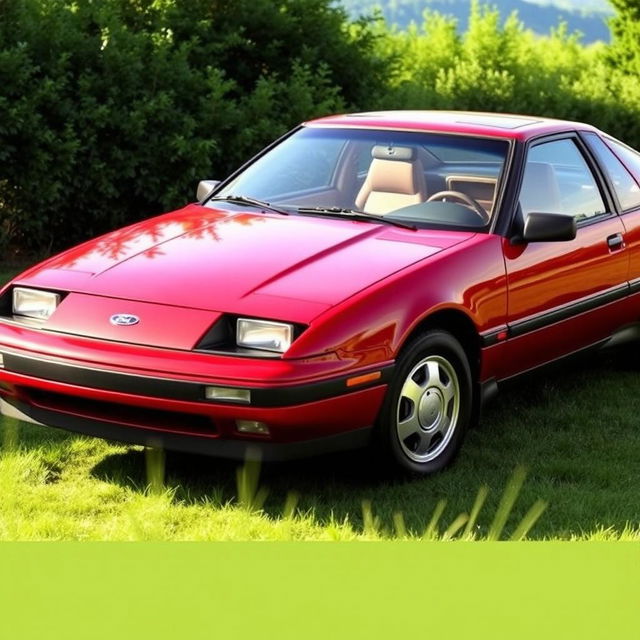 A classic Ford Probe, showcasing its sporty and aerodynamic design, with smooth curves and pop-up headlights