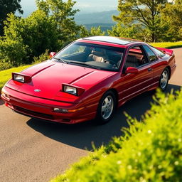 A classic Ford Probe, showcasing its sporty and aerodynamic design, with smooth curves and pop-up headlights