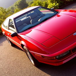 A classic Ford Probe, showcasing its sporty and aerodynamic design, with smooth curves and pop-up headlights