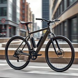 A cutting-edge bicycle design emphasizing sleekness and minimalism