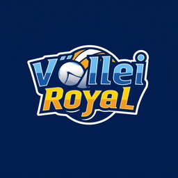 A volleyball team logo featuring the text 'Vôlei Royal' prominently displayed