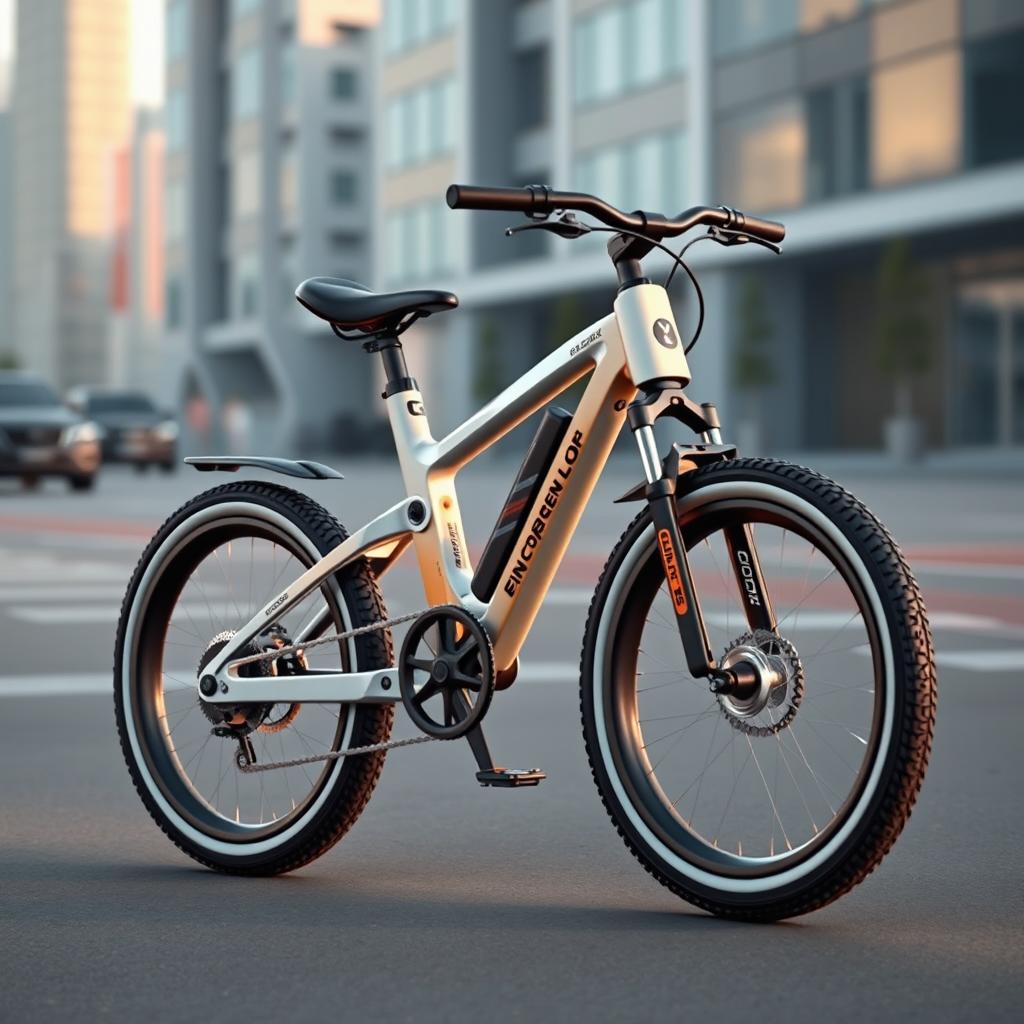 An unusually designed ergonomic bicycle, focused on ensuring maximum safety