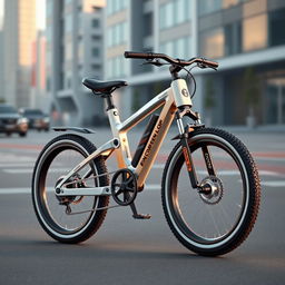 An unusually designed ergonomic bicycle, focused on ensuring maximum safety