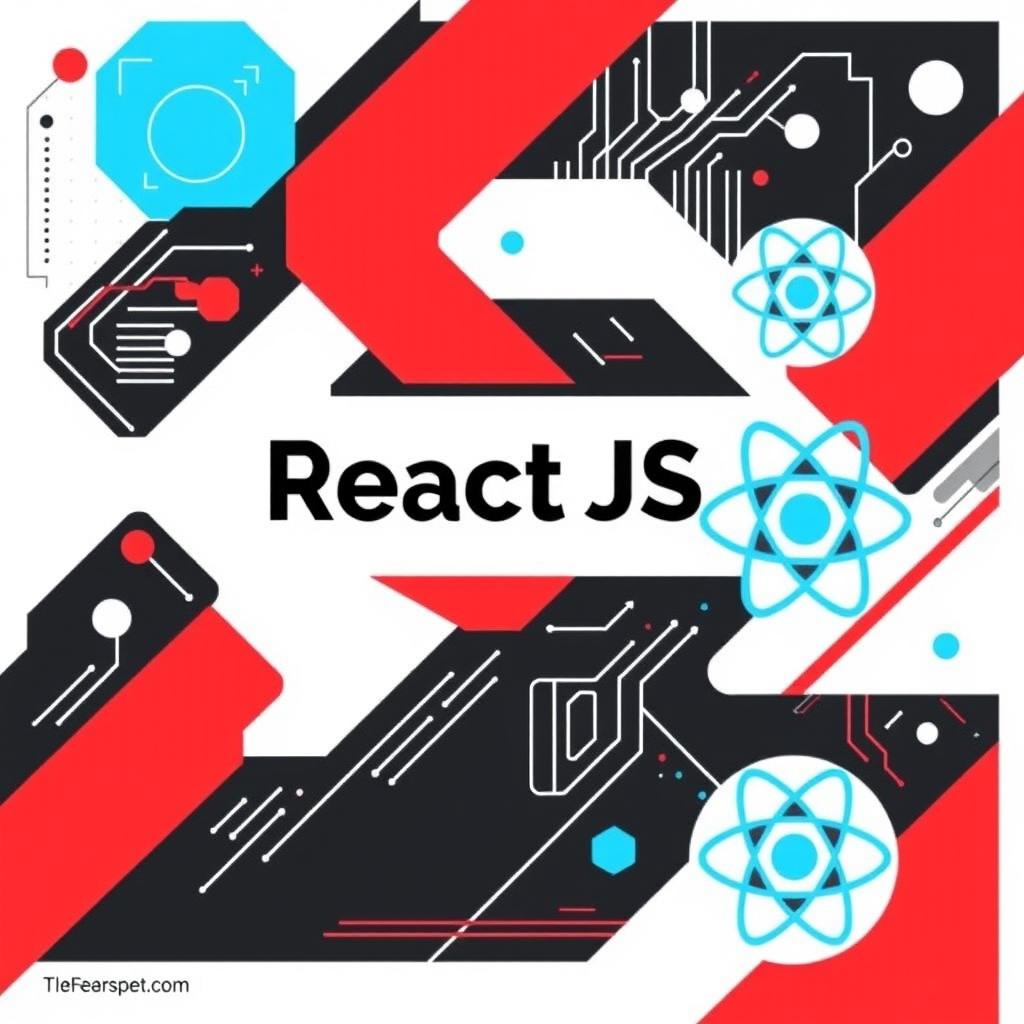 Design an eye-catching Facebook post promoting a "React JS" course