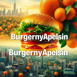 Design an eye-catching film poster for the movie titled "BurgernyApelsin"