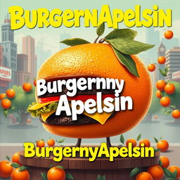 Design a humorous and engaging film poster for the comedy "BurgernyApelsin"