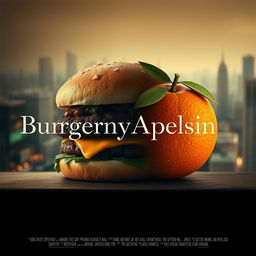 Create a poignant and compelling film poster for the drama titled "BurgernyApelsin"