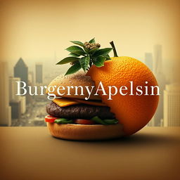 Create a poignant and compelling film poster for the drama titled "BurgernyApelsin"