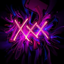 Abstract neon art depicting the mood and energy of 'Xxx'