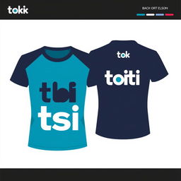 A stylish t-shirt design featuring "toko siti" logo