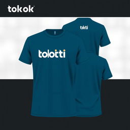 A stylish t-shirt design featuring "toko siti" logo