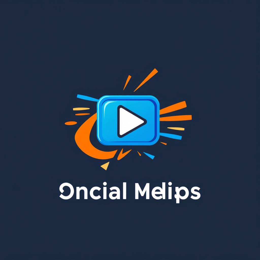 A vibrant, eye-catching social media logo representing online clips