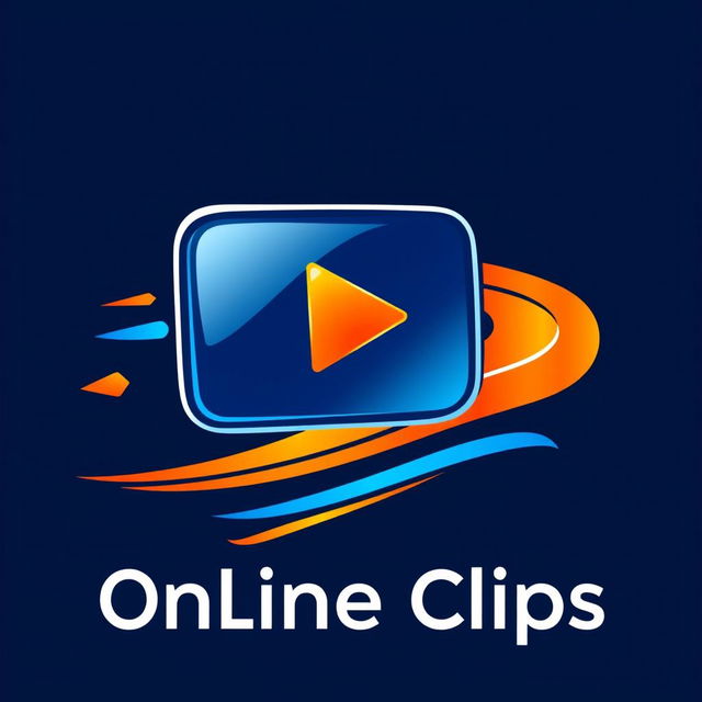 A vibrant, eye-catching social media logo representing online clips