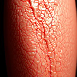 A highly detailed anatomical representation of a penis, showcasing the intricate structure and surface texture