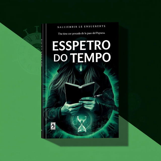 A captivating book cover featuring the title 'Espectro do Tempo'