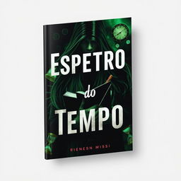 A captivating book cover featuring the title 'Espectro do Tempo'