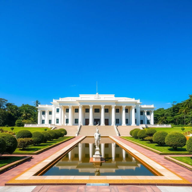 The grand Presidential Palace in IKN (Ibu Kota Nusantara)