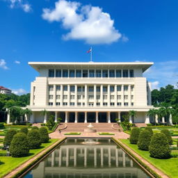 The grand Presidential Palace in IKN (Ibu Kota Nusantara)