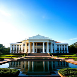 The grand Presidential Palace in IKN (Ibu Kota Nusantara)