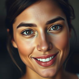 A beautifully detailed and artistic portrait of a person's face, capturing their unique features with precision and care