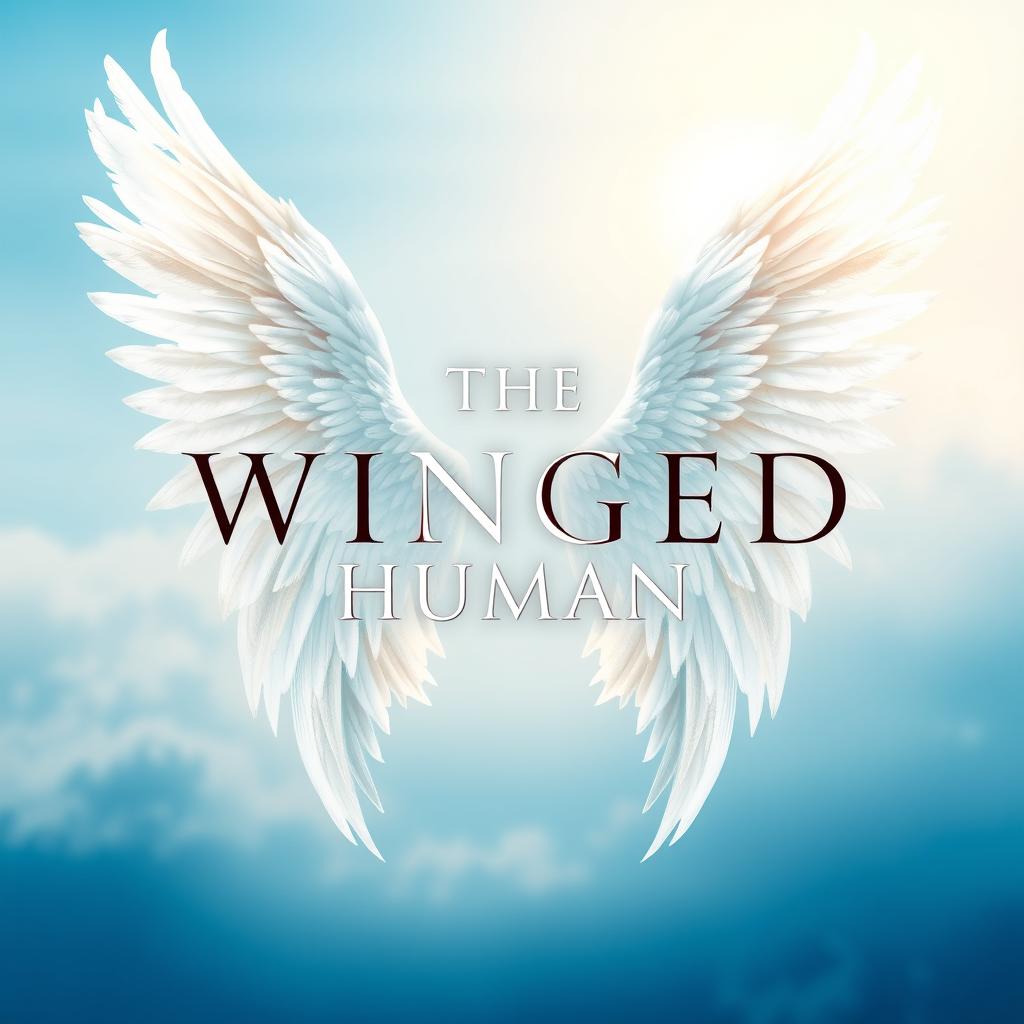 A stunning cover design featuring the title "The Winged Human" prominently displayed